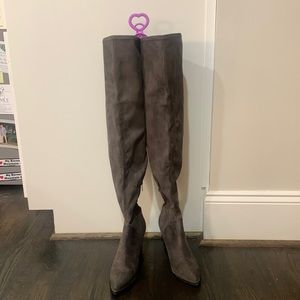 Marc Fisher Gray over the knee boots in gray - worn a handful of times